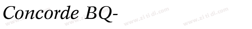 Concorde BQ字体转换